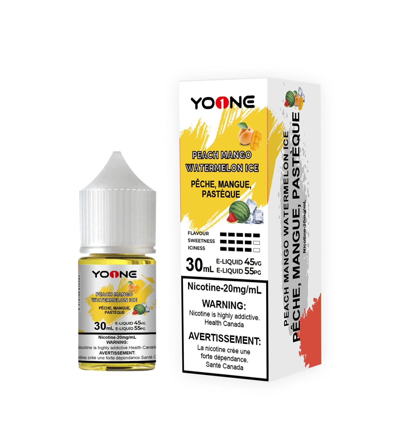  YOONE E-LIQUID PEACH MANGO WATERMELON ICE