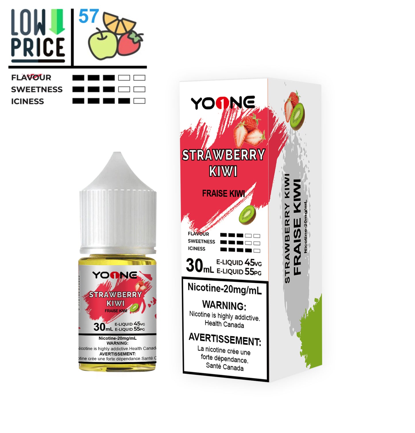  YOONE E-LIQUID STRAWBERRY KIWI